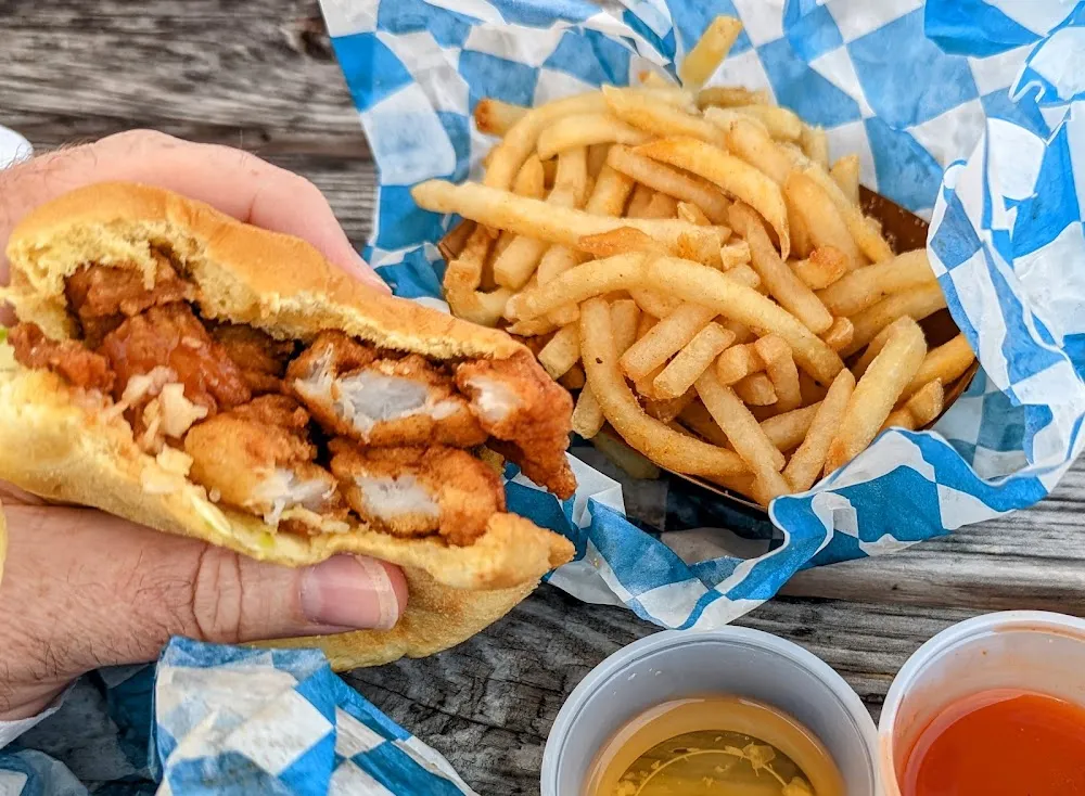 Fried Scallops Sandwich
